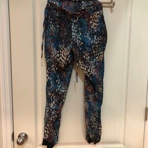 Multicolor animal print pants